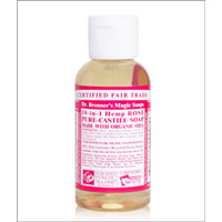 Dr Bronner's Organic Liquid Soap : Rose