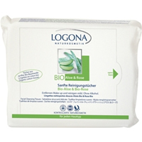 Logona Organic Aloe & Rose Facial Cleansing Wipes