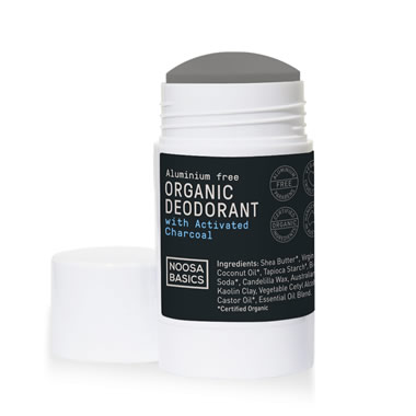 Noosa Basics Organic Deodorant Stick with Activated Charcoal