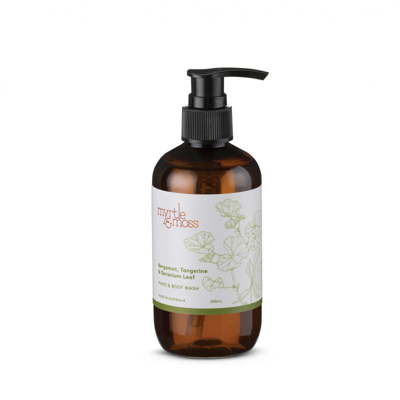 Myrtle & Moss Hand & Body wash: Bergamot Geranium