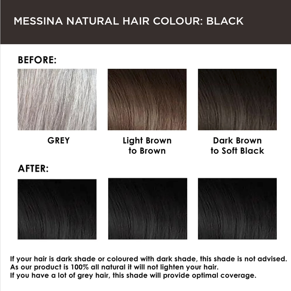 Messina Natural Hair Colour Cream Black