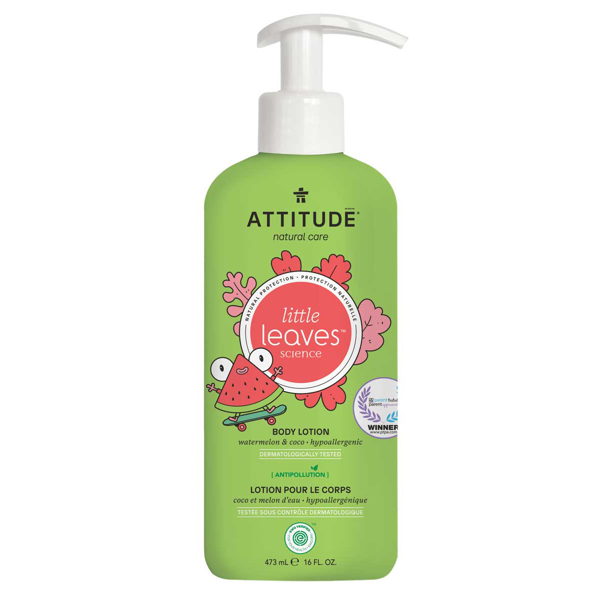 Attitude Little Leaves body lotion with watermelon design | Available at budcosmetics.com