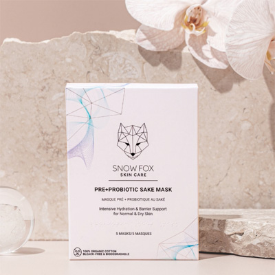 Snow Fox Pre+Probiotic Sake Mask THE MICROBIOME MASK