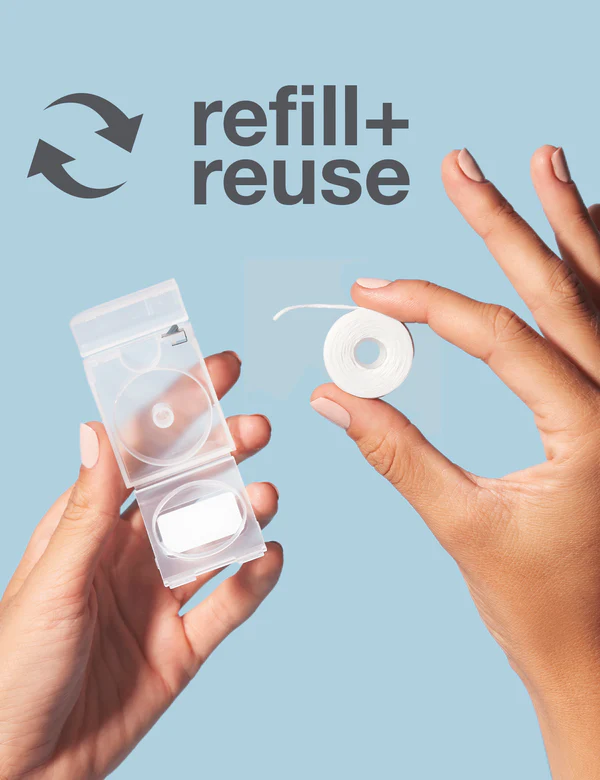 Davids Expanding Dental Floss Refillable Dispenser