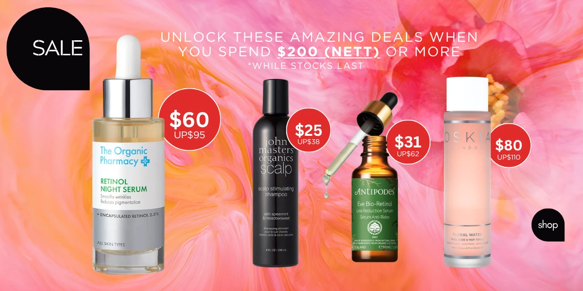 Singapore's Biggest Organic and Natural SKincare sale