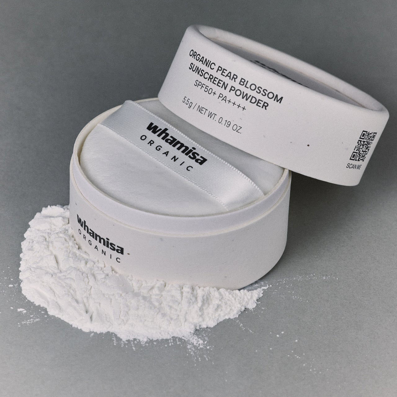 Whamisa Organic Pear Blossom Sunscreen Powder SPF50+