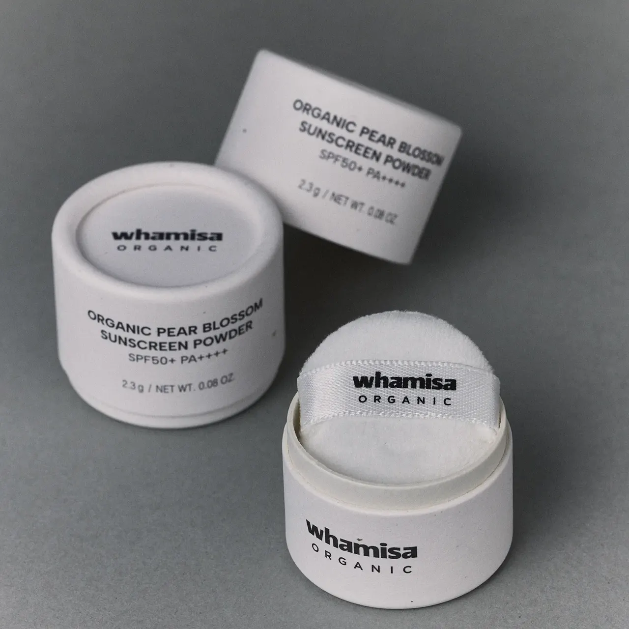 Whamisa Organic Pear Blossom Sunscreen Powder SPF50+