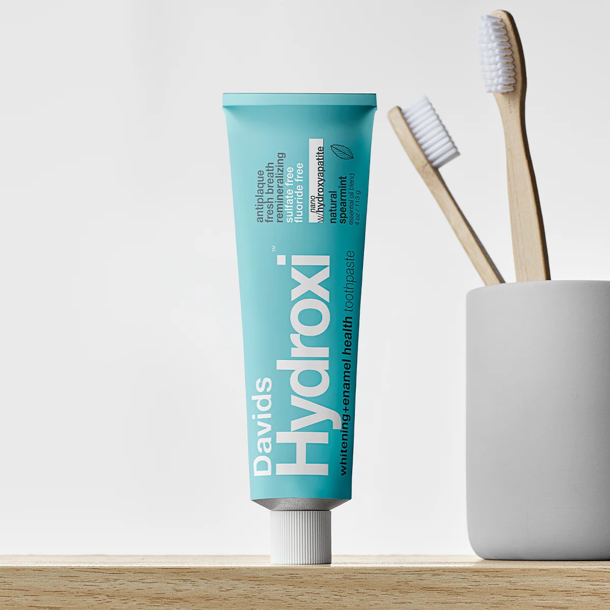 Davids Hydroxi™ whitening+enamel health nano hydroxyapatite premium toothpaste / spearmint
